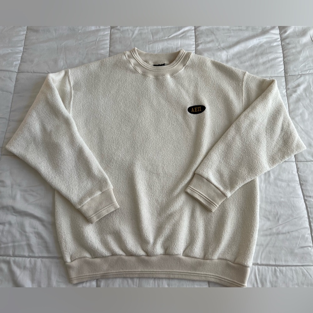 VTG Alpha Epsilon Pi Sweatshirt XL – Cream Fleece USA Made | Famous Sportswear